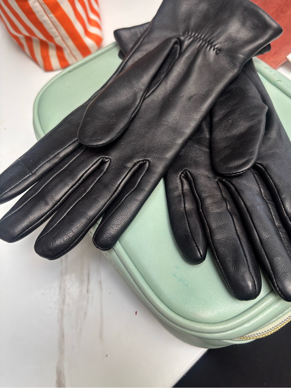 kate spade Black Leather Men's Gloves